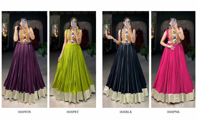 Aawiya 1616 Colours Rayon Designer Navratri Lehenga Choli Wholesalers In India